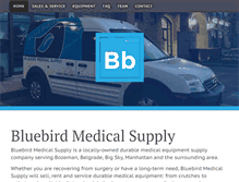 Tablet Screenshot of bluebirdmedicalsupply.com